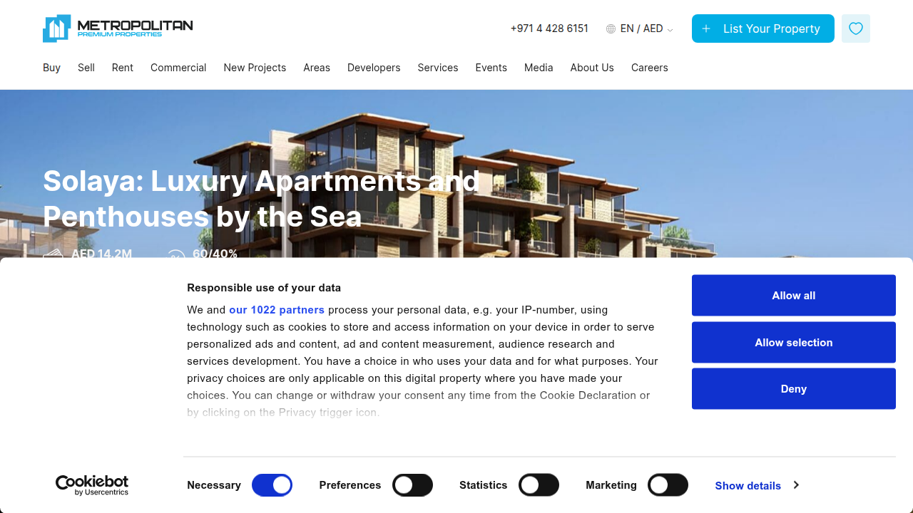 Metropolitan Real Estate offers comprehensive area guides, including information on completed and under-construction buildings in Arjan.