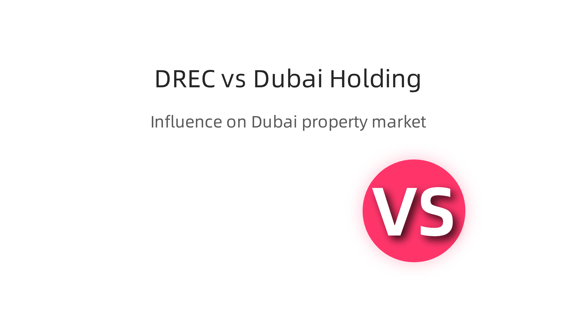 An infographic illustrating the combined influence of DREC and Dubai Holding on Dubai's property market dynamics.