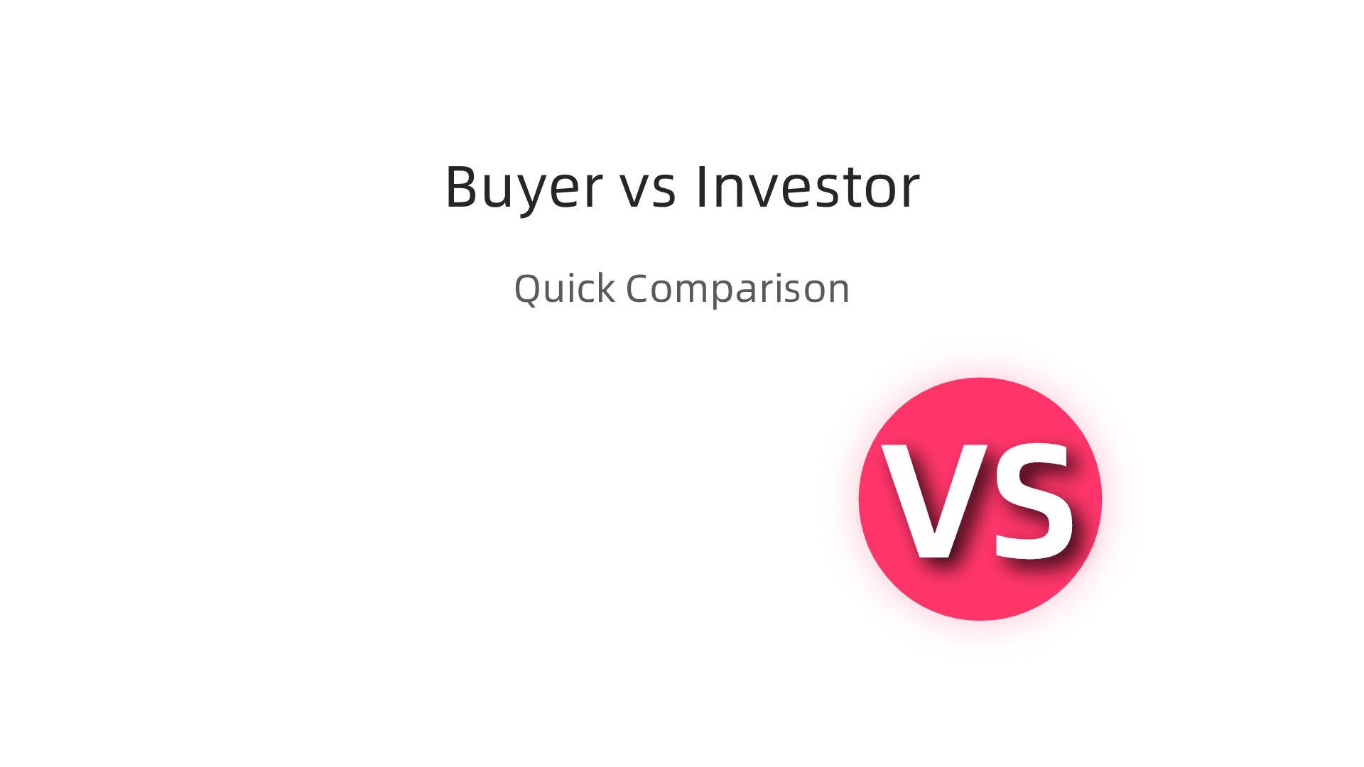 Compare the differing priorities and strategies for first-time buyers and property investors in Dubai.
