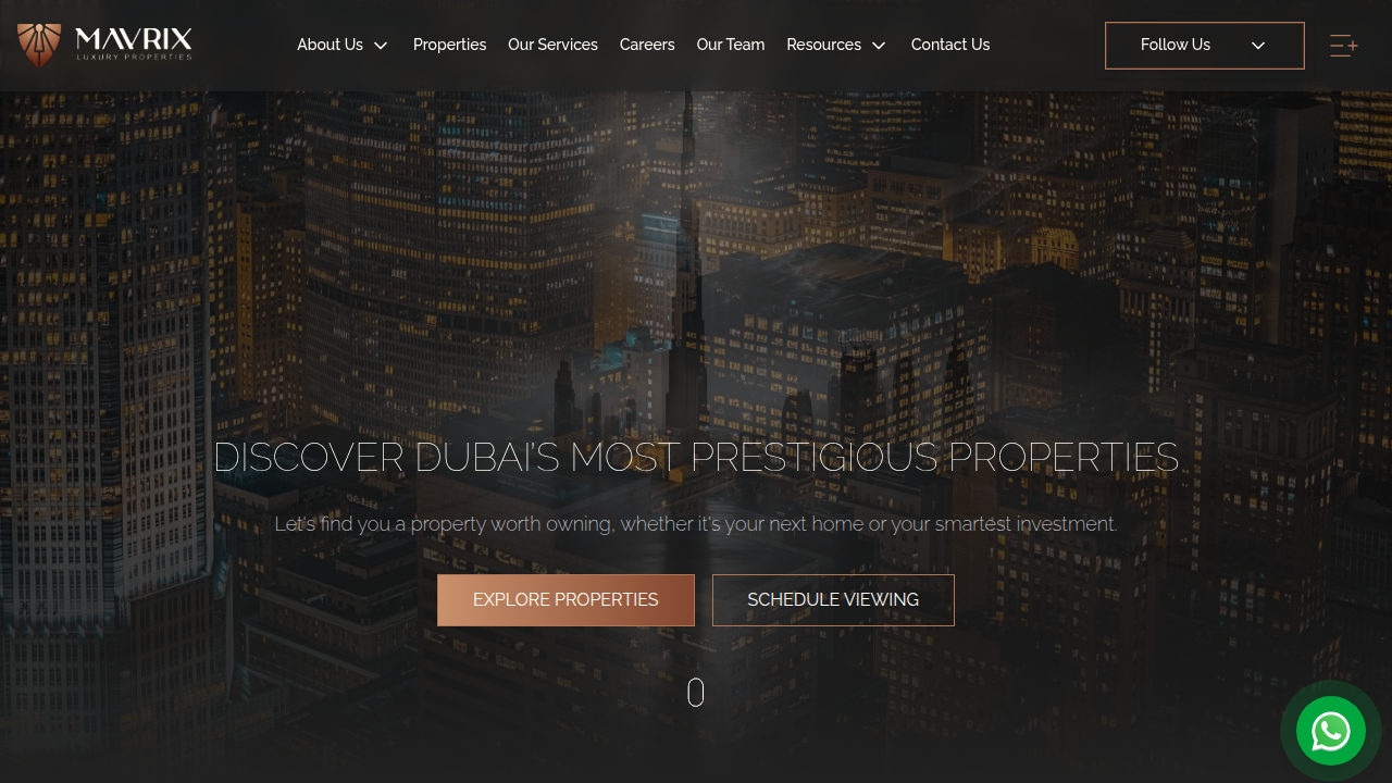 View market reports and insights on Dubai's luxury real estate from Mavrix Properties to understand current trends.