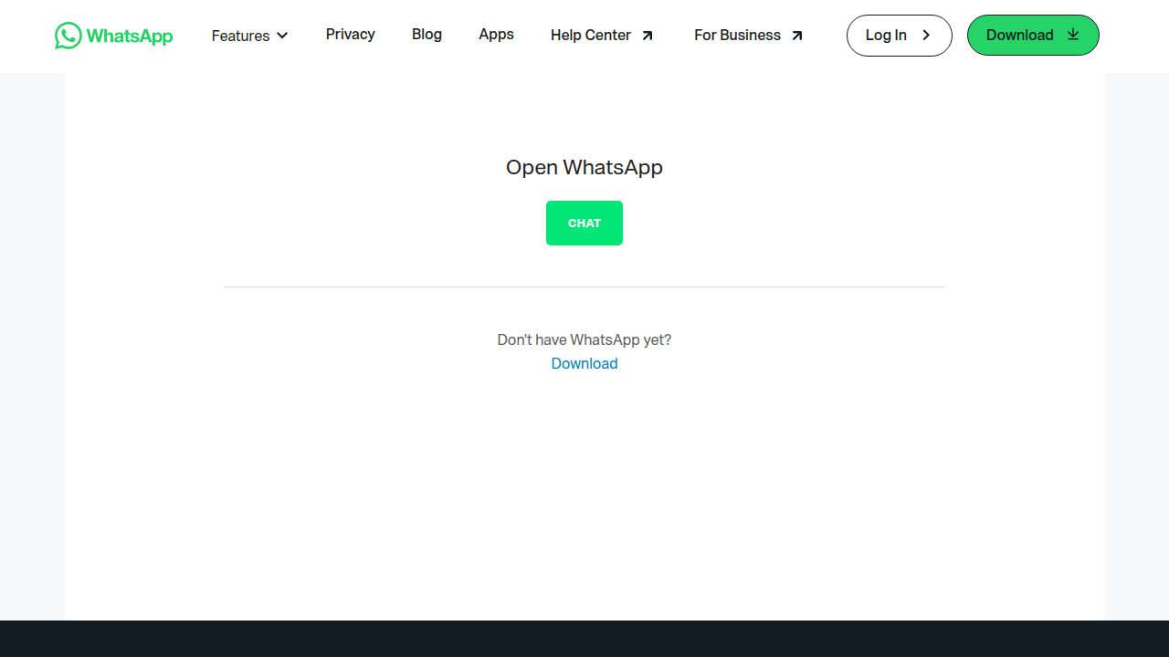 A generic WhatsApp interface for connecting with a real estate consultant for a free consultation.
