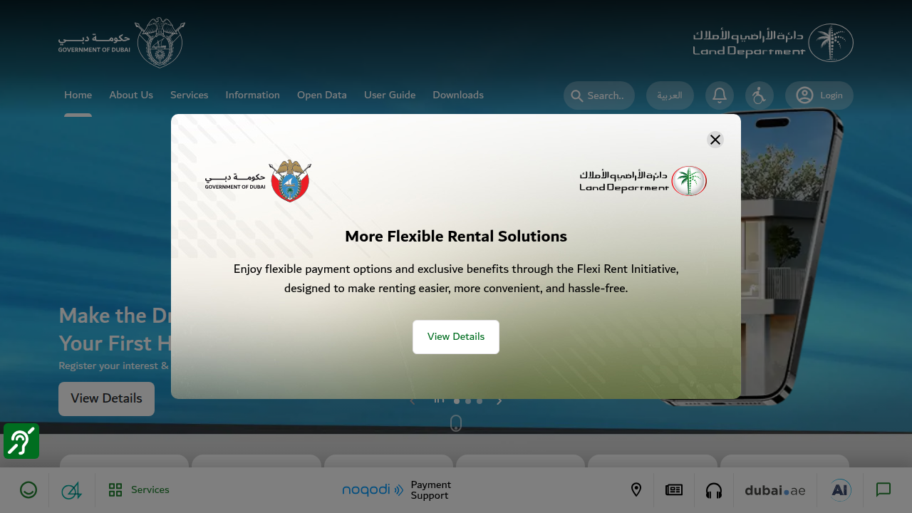 The official website of the Dubai Land Department, a crucial resource for legal information, property registration, and ownership rights in Dubai.