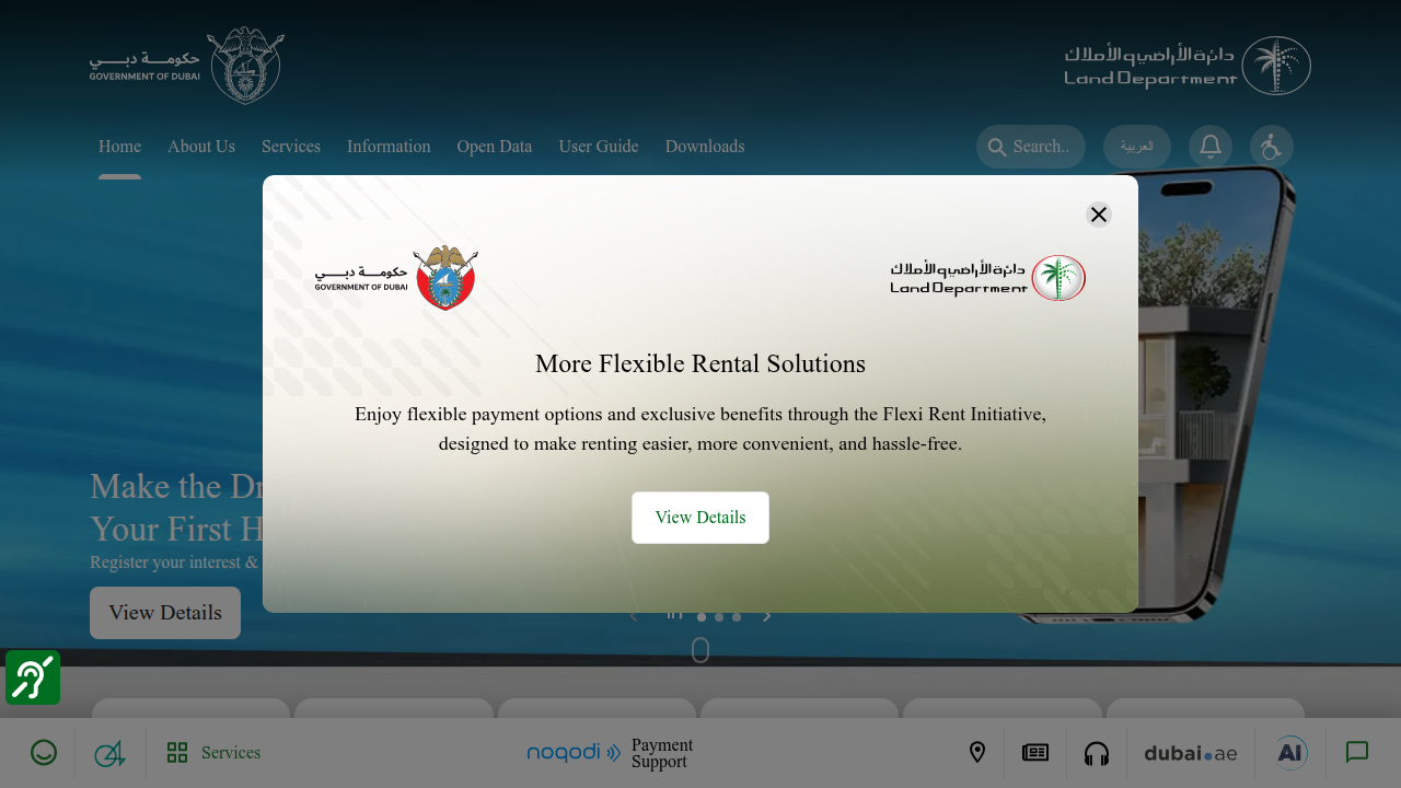 The official website of the Dubai Land Department (DLD) provides essential tools and information for property transactions in Dubai.